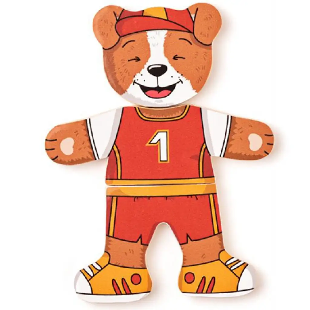 imagen de Puzle de madera de perro vestido 18 piezas - Woodyland 6