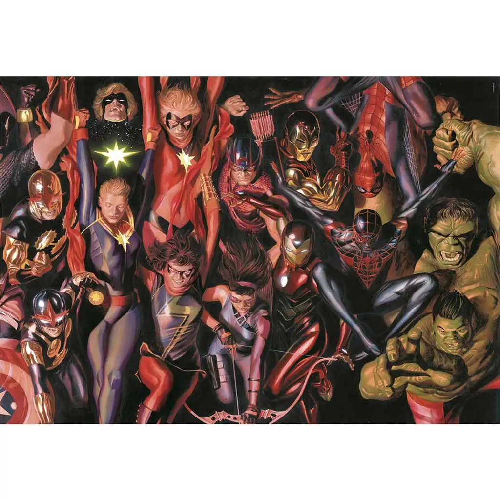 imagen de Puzzle Compact de 1000 piezas de héroes de Marvel 70x50cm - Clementoni 2