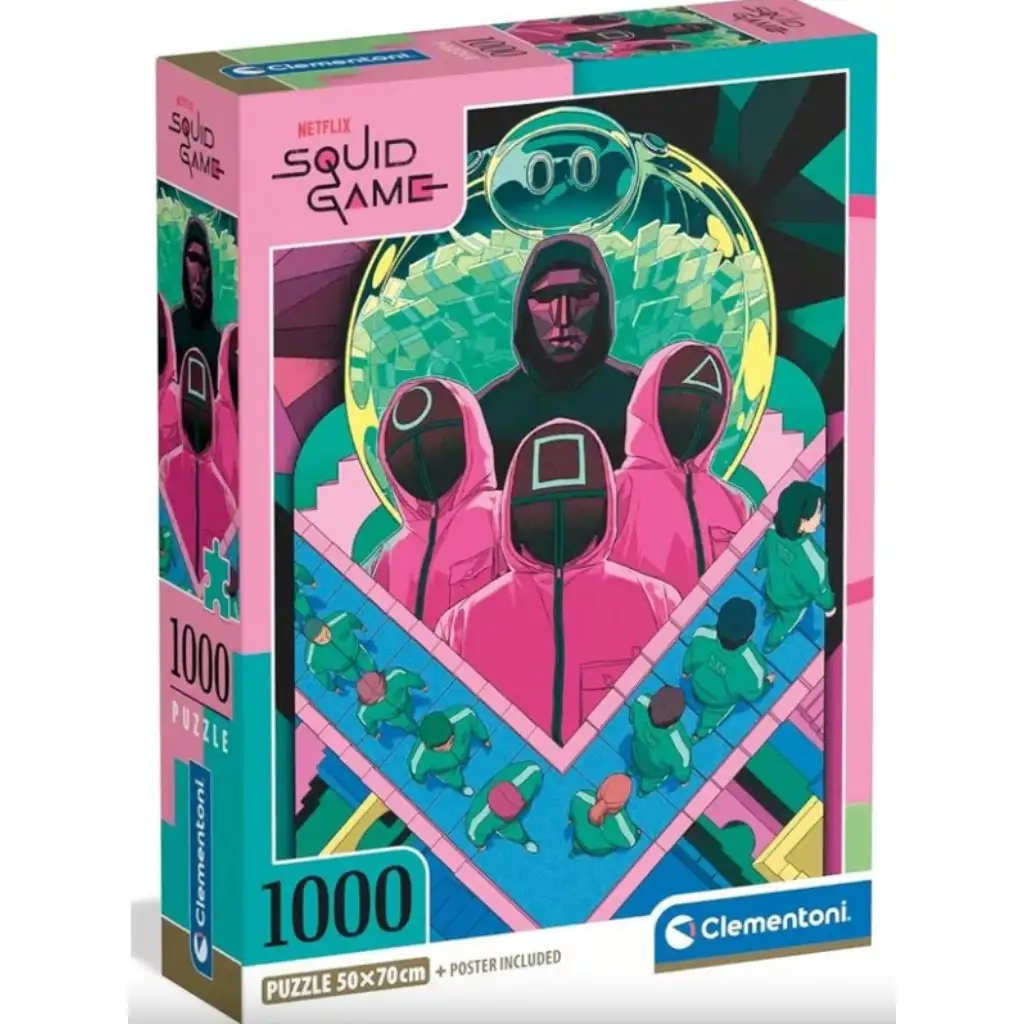 imagen de Puzzle compacto de 1000 piezas de Squid Game 2 - Clementoni 1