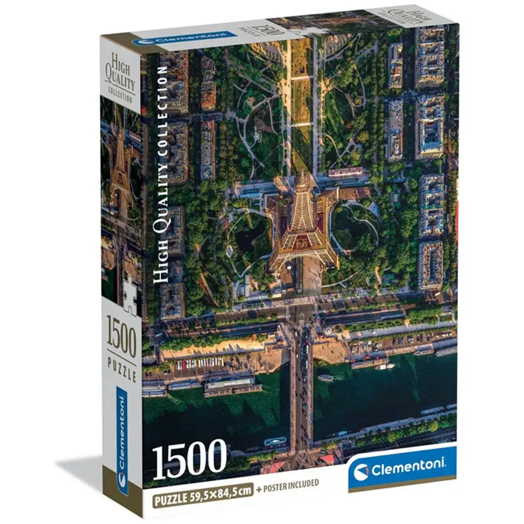 imagen de Puzzle compacto de 1500 piezas sobre París - Clementoni 1