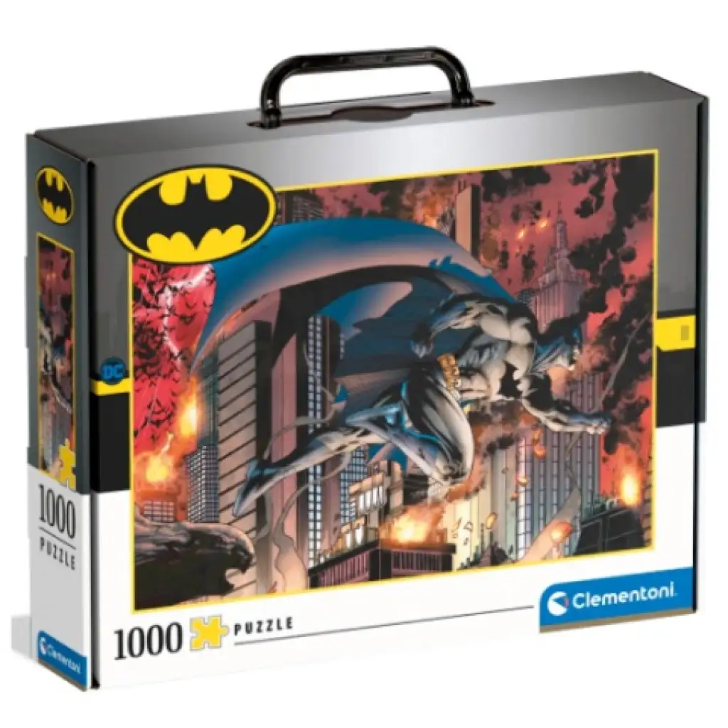 imagen de Puzzle de 1000 piezas de Batman en maletín - Clementoni 1