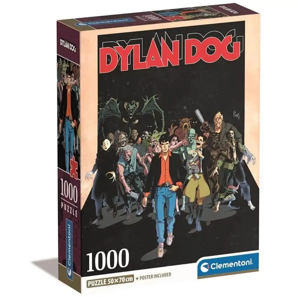 imagen de Puzzle de 1000 piezas de Dylen Dog con póster - Clementoni 1