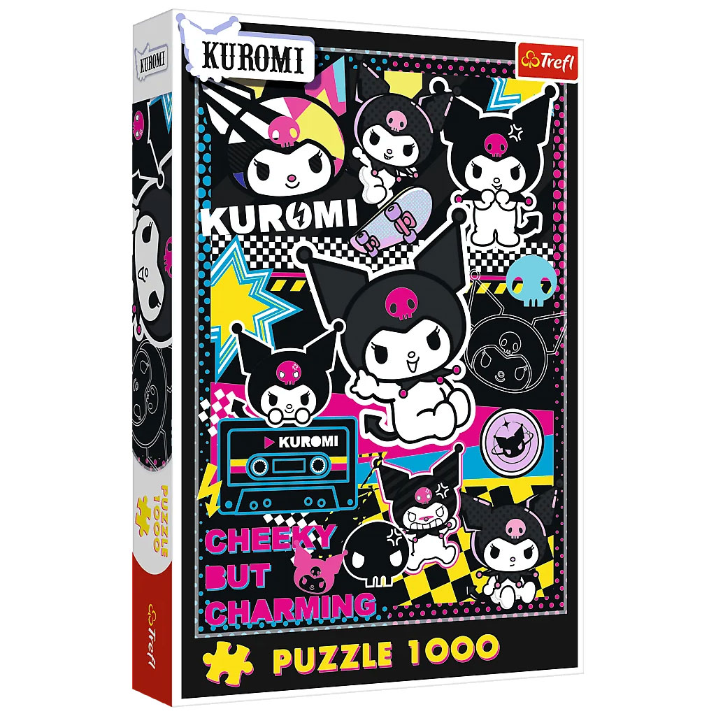 imagen de Puzzle de 1000 piezas de Kuromi travieso y lindo - Trefl 1