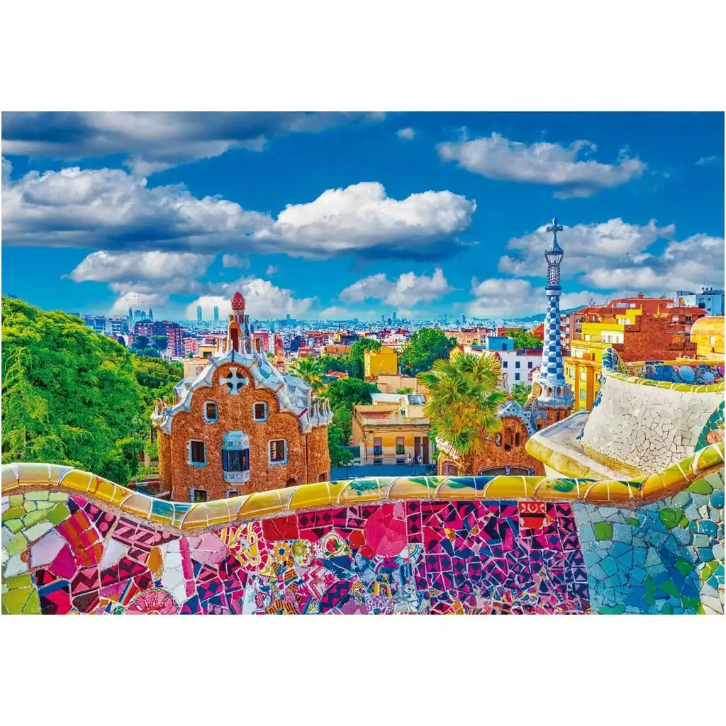 imagen de Puzzle de 1000 piezas de Park Güell Barcelona - Clementoni 2