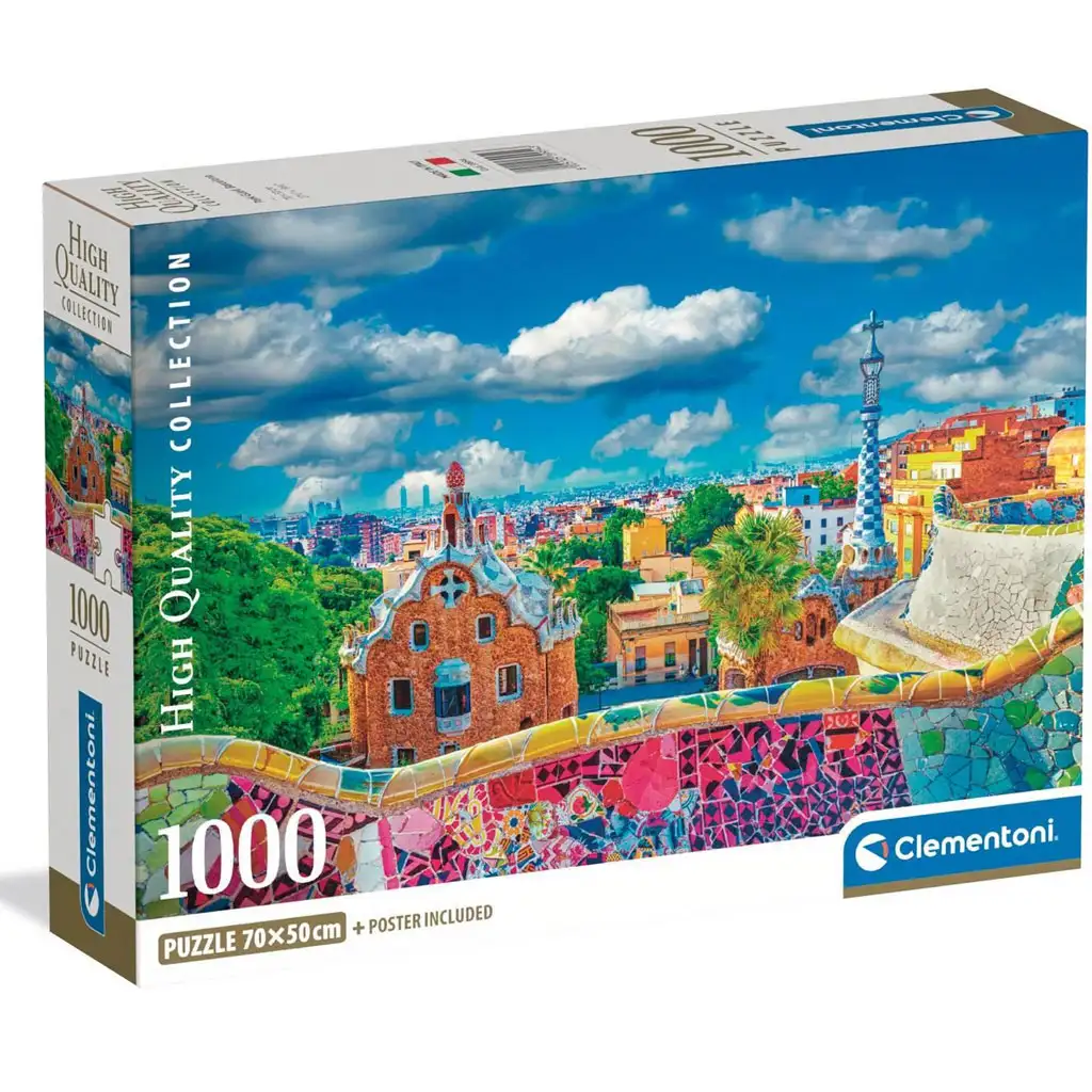 imagen de Puzzle de 1000 piezas de Park Güell Barcelona - Clementoni 1