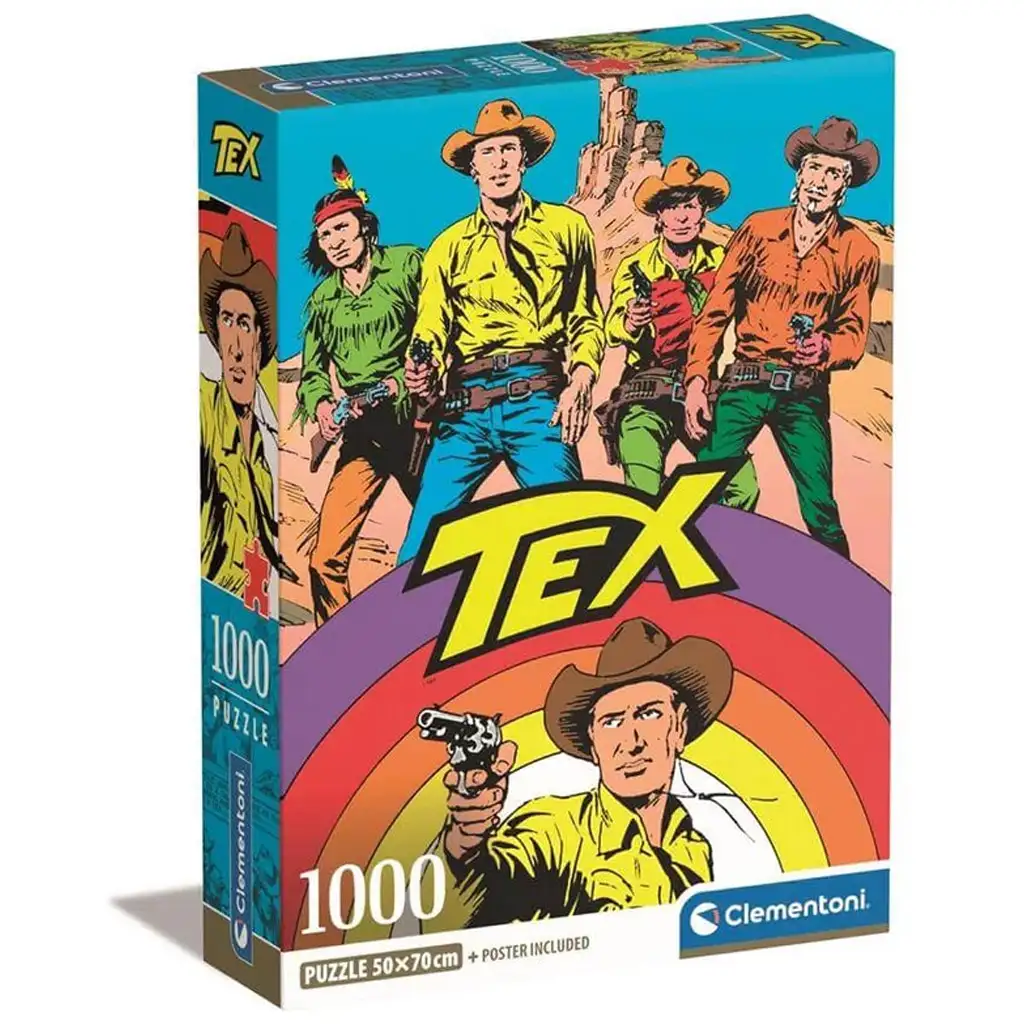 imagen de Puzzle de 1000 piezas de Tex con póster - Clementoni 1