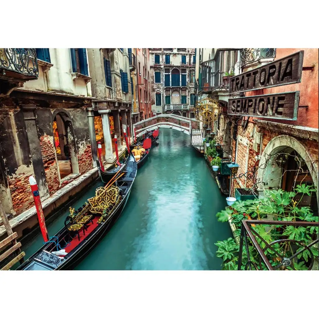 imagen de Puzzle de 1000 piezas del canal de Venecia HQC - Clementoni 2
