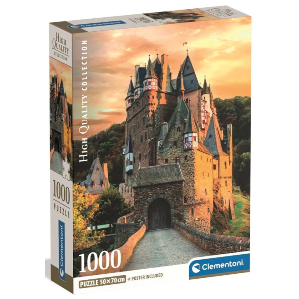 imagen de Puzzle de 1000 piezas del castillo Eltzi HQC - Clementoni 1