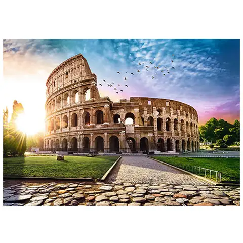 imagen de Puzzle de 1000 piezas del Coliseo Soleado, Roma - Trefl 2