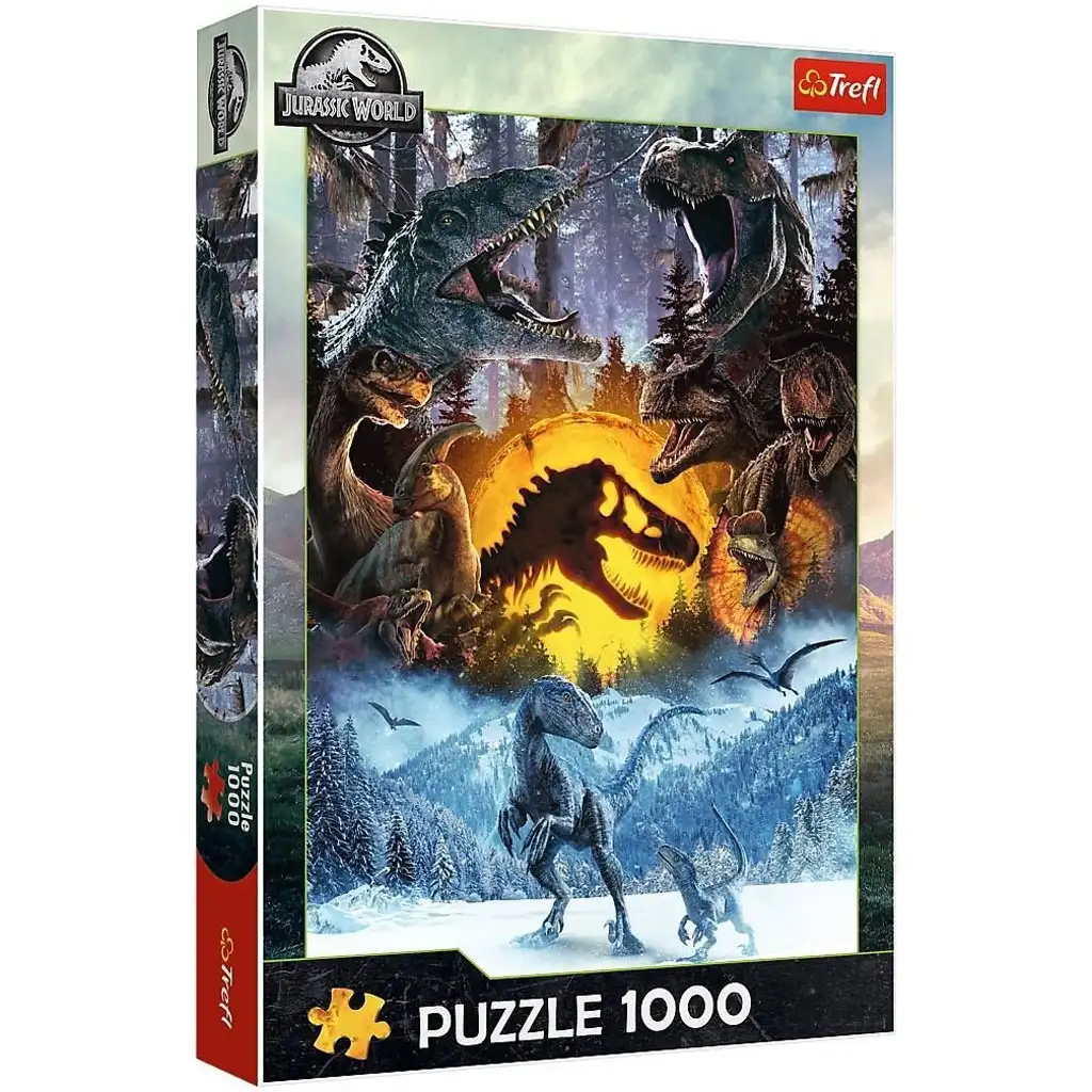 imagen de Puzzle de 1000 piezas del mundo de Jurassic Park - Trefl 1