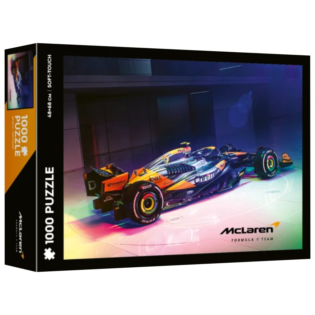 imagen de Puzzle de 1000 piezas McLaren Chrome Soft-Touch de Fórmula 1 – Trefl 1