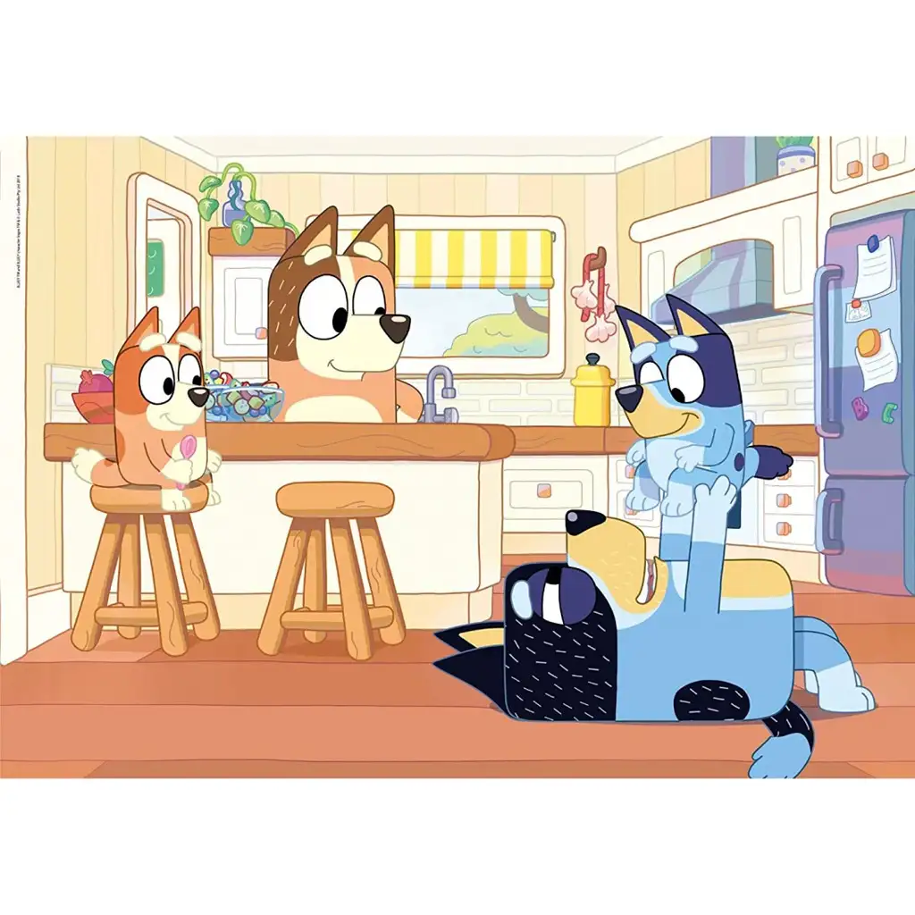 imagen de Puzzle de 104 piezas de Bluey y su familia - Clementoni 2