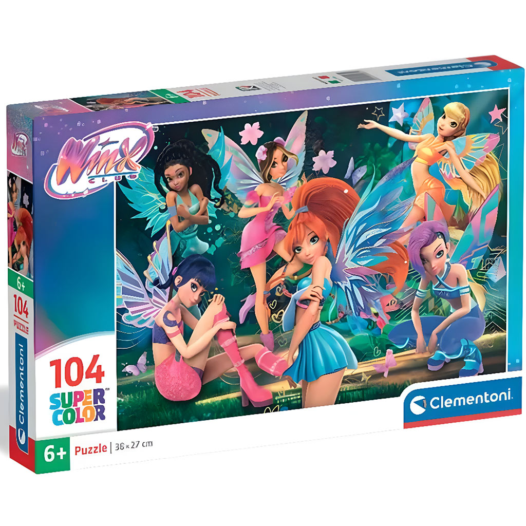 imagen de Puzzle de 104 piezas de las hadas del Winx Club - Clementoni 1
