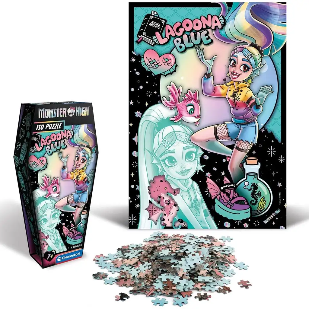 imagen de Puzzle de 150 piezas de Monster High Lagoona Blue - Clementoni 1