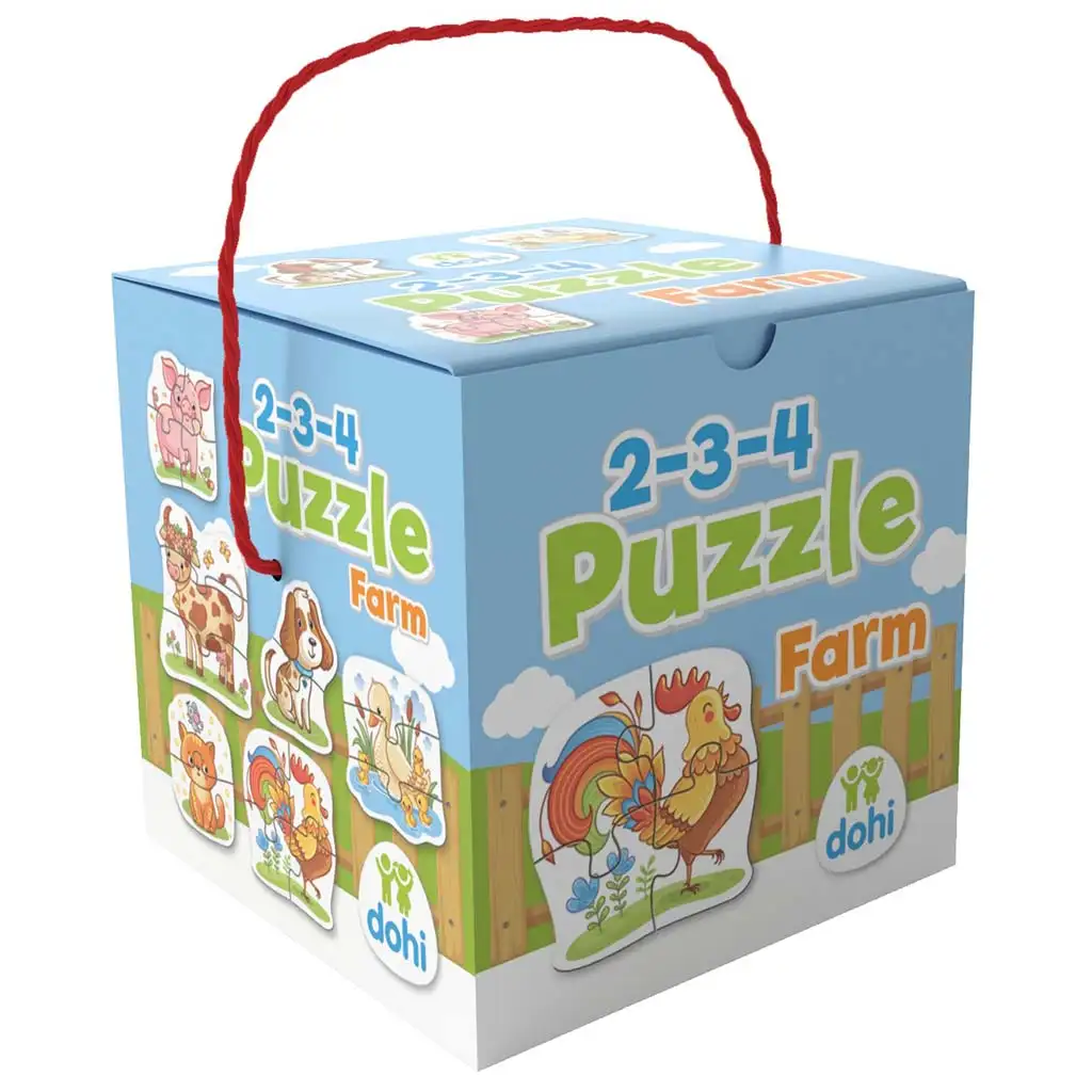 imagen de Puzzle de 2-3-4 Piezas - Animales de Granja 1