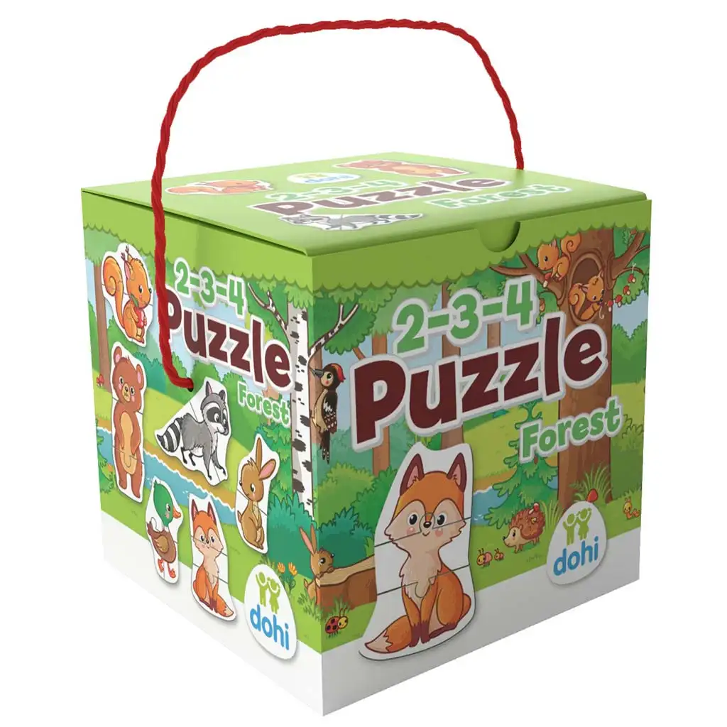 imagen de Puzzle de 2-3-4 Piezas - Animales del Bosque 1