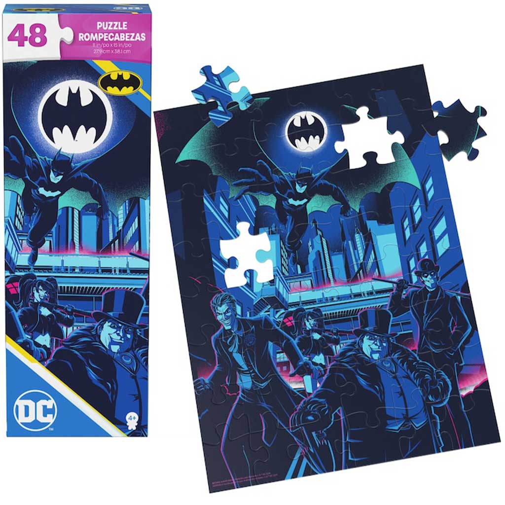 imagen de Puzzle de 48 piezas de DC Comics Batman y sus enemigos - Spin Master 2