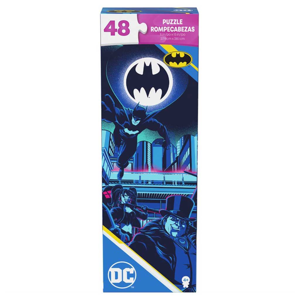 imagen de Puzzle de 48 piezas de DC Comics Batman y sus enemigos - Spin Master 1