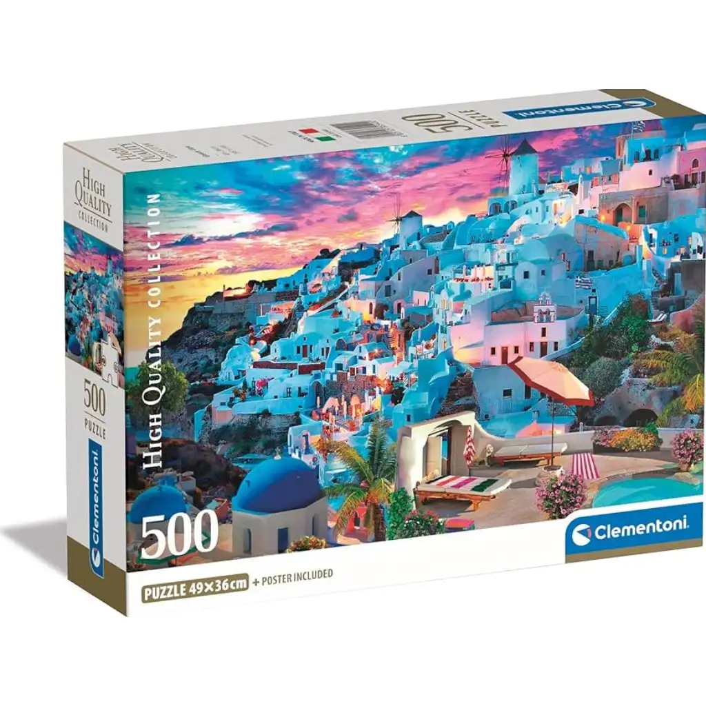 imagen de Puzzle de 500 piezas de Grecia HQC - Clementoni 1