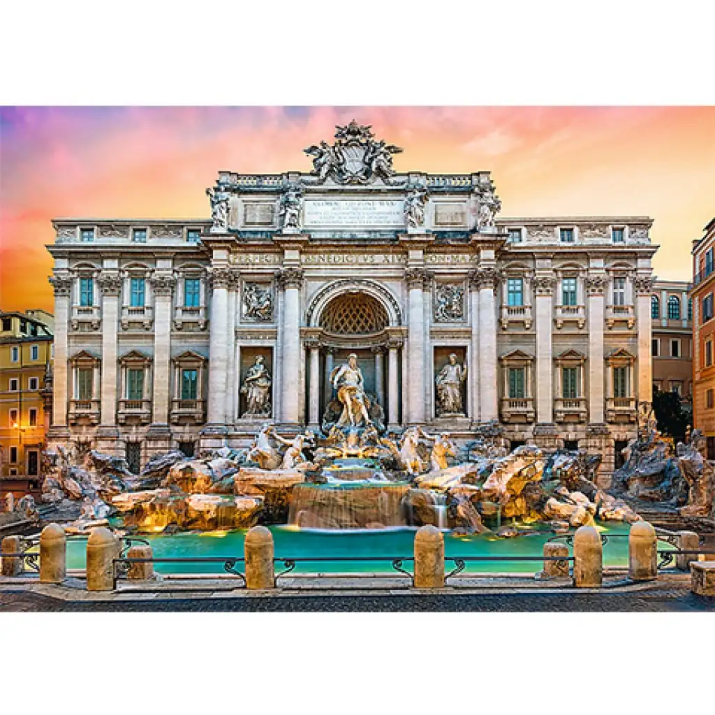 imagen de Puzzle de 500 piezas de la Fontana de Trevi, Roma - Trefl 2