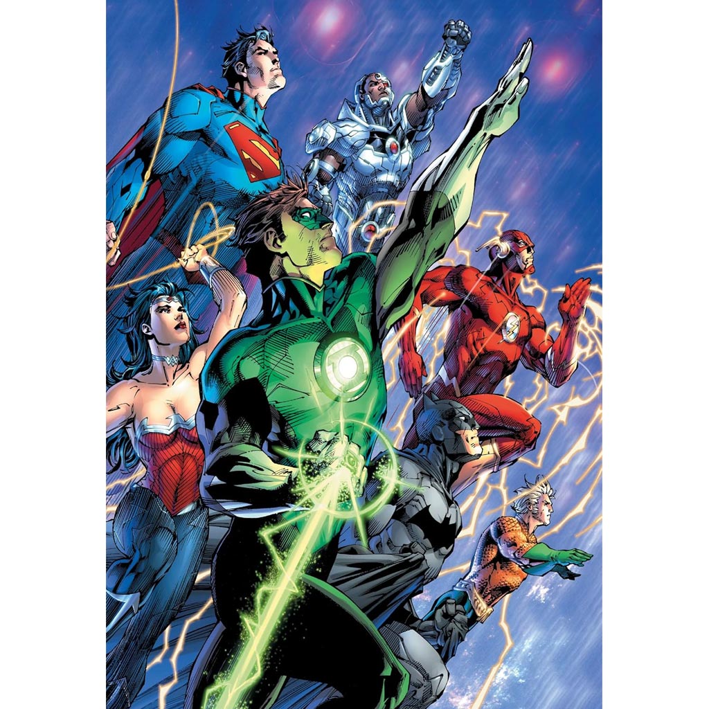 imagen de Puzzle de 500 piezas de los héroes de la Liga de la Justicia de DC Comics - Clementoni 2