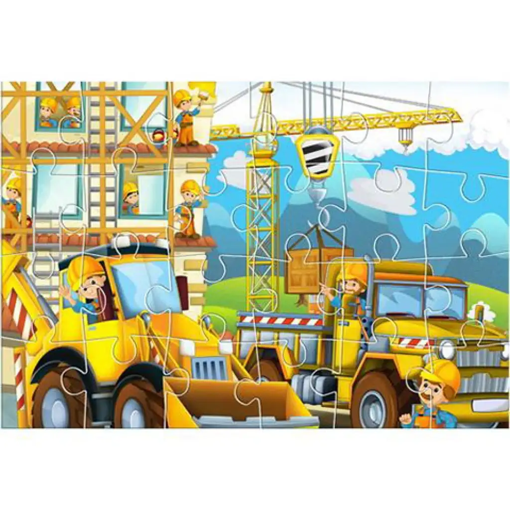 imagen de Puzzle de construcción de 24 piezas y tres pósters para colorear 2