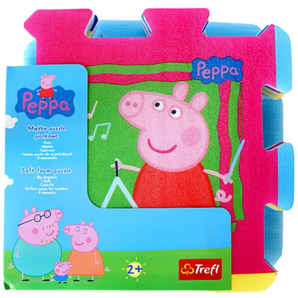 imagen de Puzzle de esponja de Peppa Pig - Trefl 1