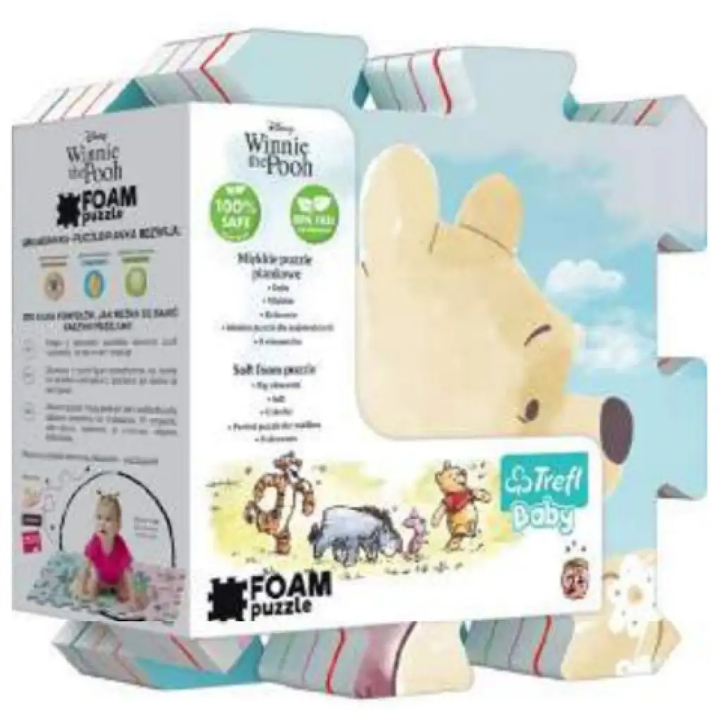 imagen de Puzzle de esponja de Winnie the Pooh y sus mejores amigos - Trefl 1