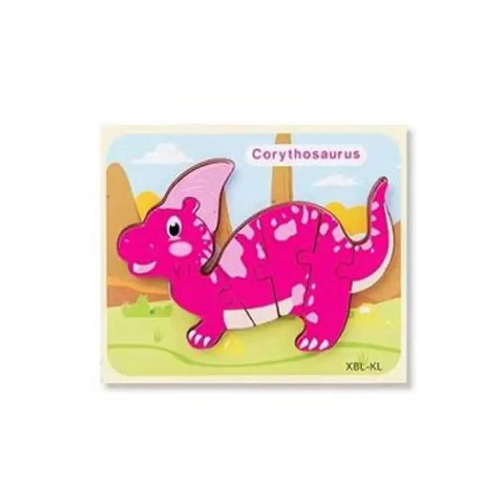 imagen de Puzzle de formas de dinosaurios de madera en varias versiones 3