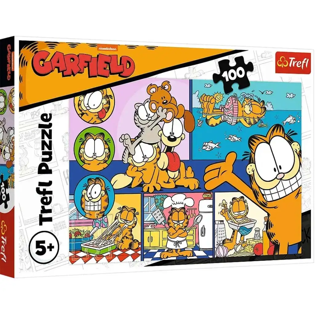 imagen de Puzzle de Garfield Perezoso de 100 piezas - Trefl 1