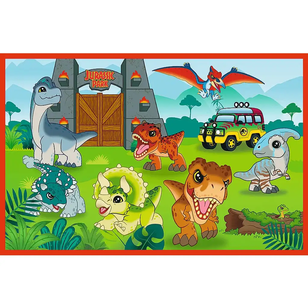 imagen de Puzzle de pequeños dinosaurios de Jurassic World 2x24 piezas - Trefl 2