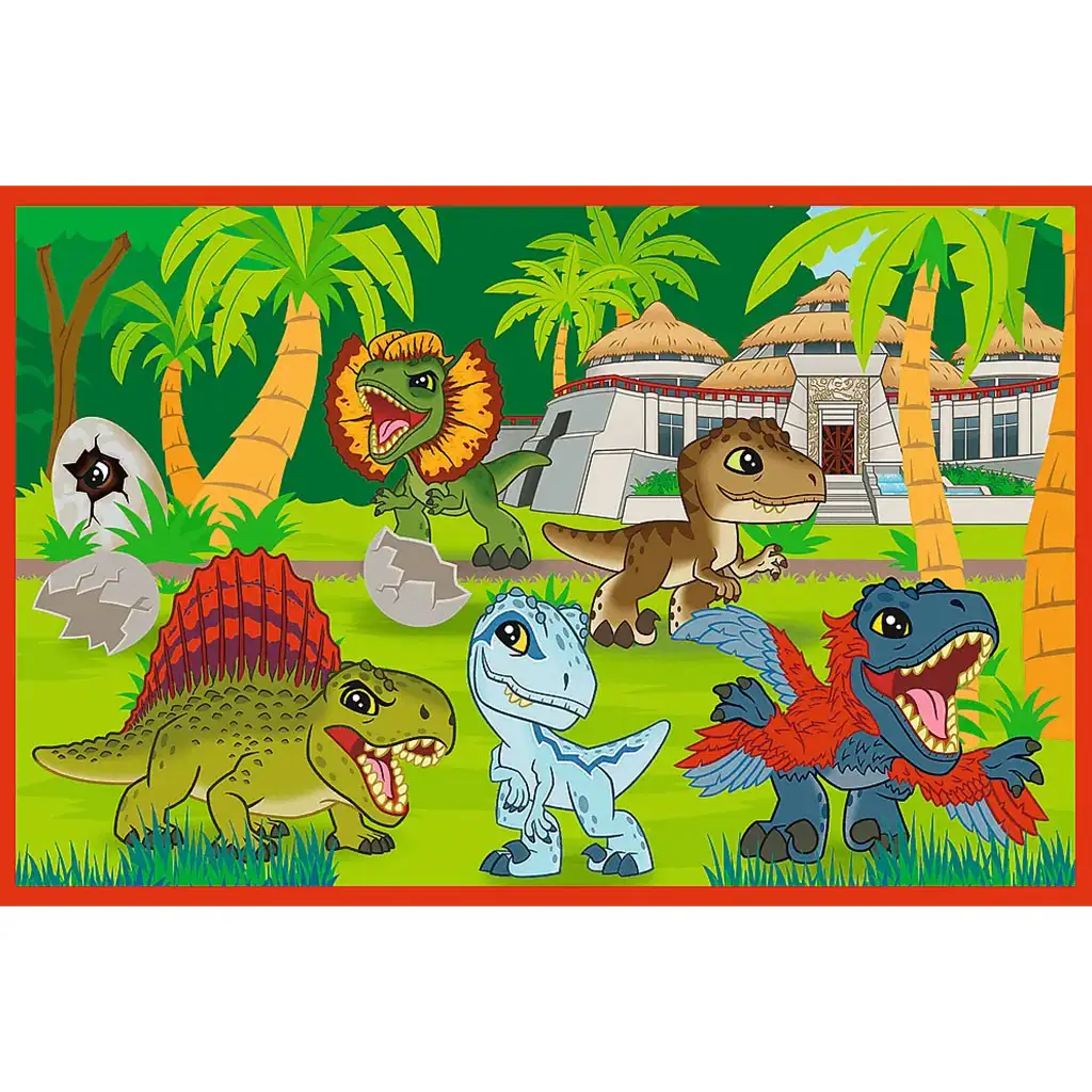 imagen de Puzzle de pequeños dinosaurios de Jurassic World 2x24 piezas - Trefl 3