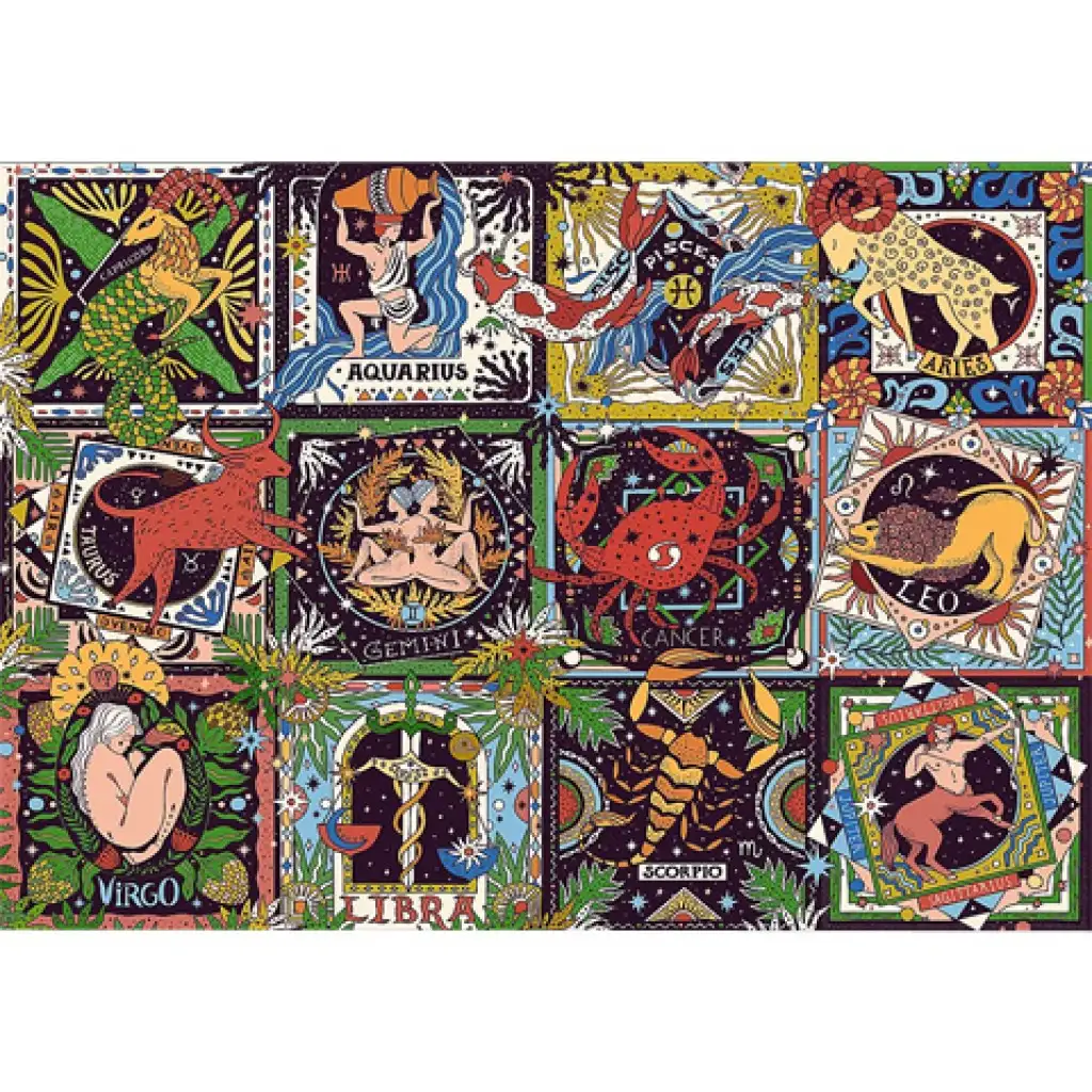 imagen de Puzzle de signos del zodiaco de 1000 piezas - Trefl 2