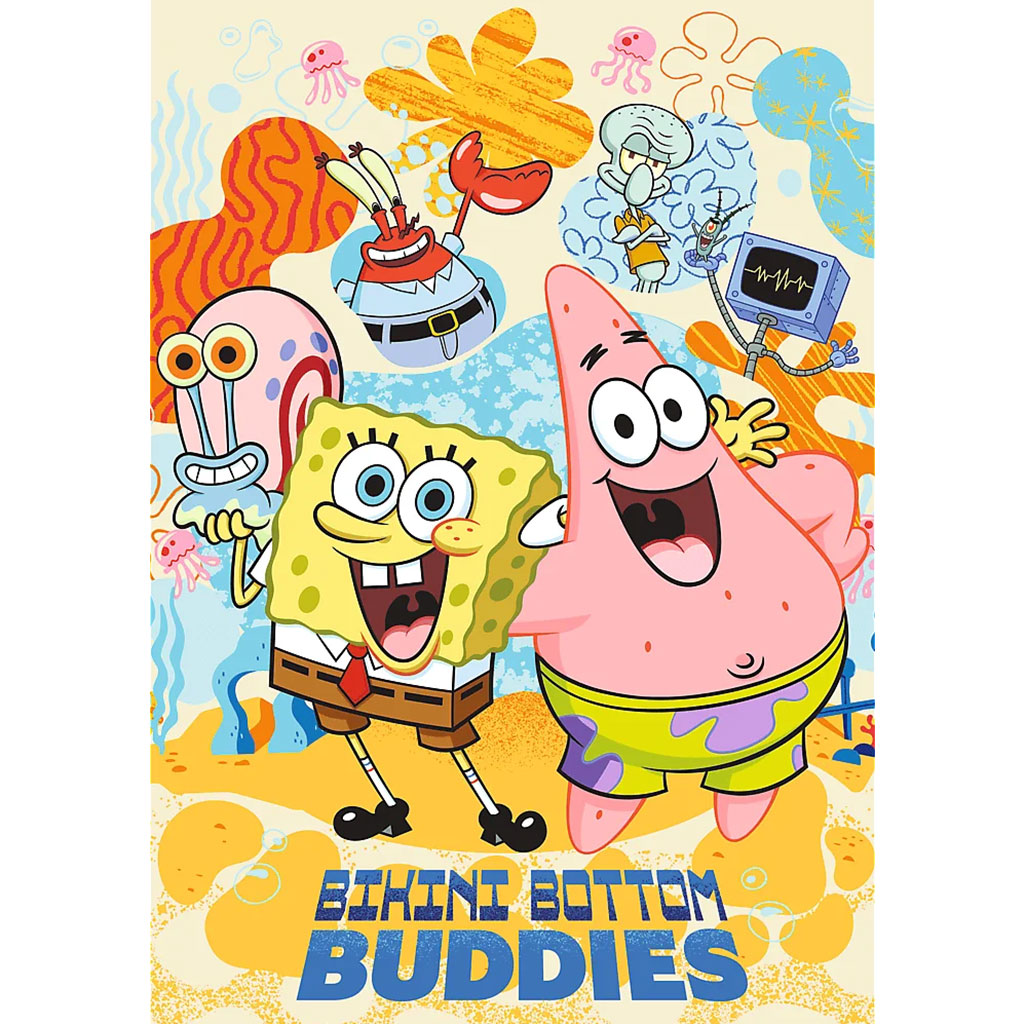 imagen de Puzzle de Spongyabob en pantalones cortos de Fondo de Bikini, amigos, 1000 piezas, calidad Premium plus - Trefl 2