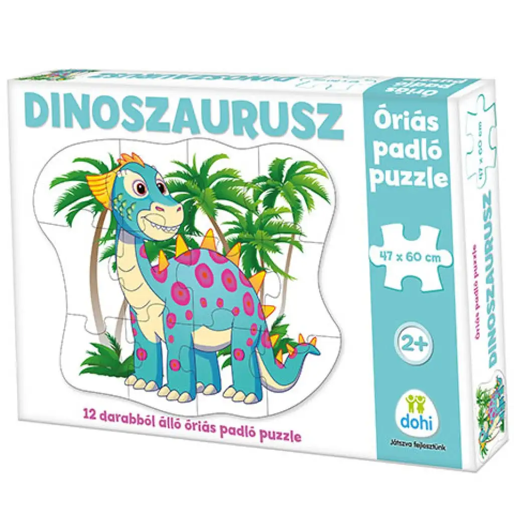 imagen de Puzzle de suelo gigante de dinosaurios 12 piezas 1
