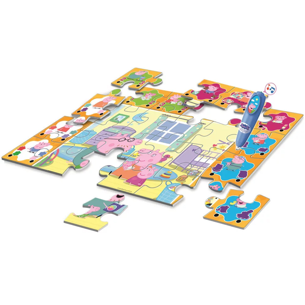imagen de Puzzle de suelo interactivo de Peppa Pig de 24 piezas - Clementoni 2