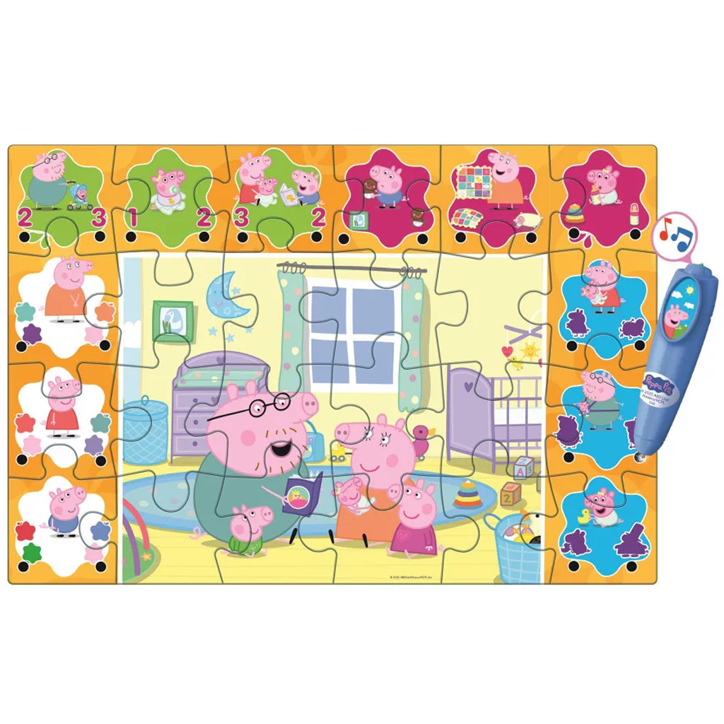 imagen de Puzzle de suelo interactivo de Peppa Pig de 24 piezas - Clementoni 3