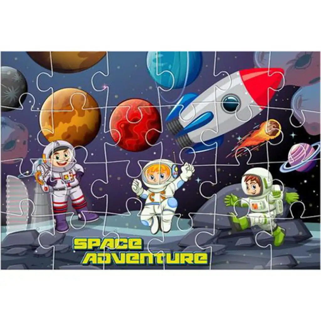 imagen de Puzzle del espacio exterior de 24 piezas y tres pósters para colorear 2