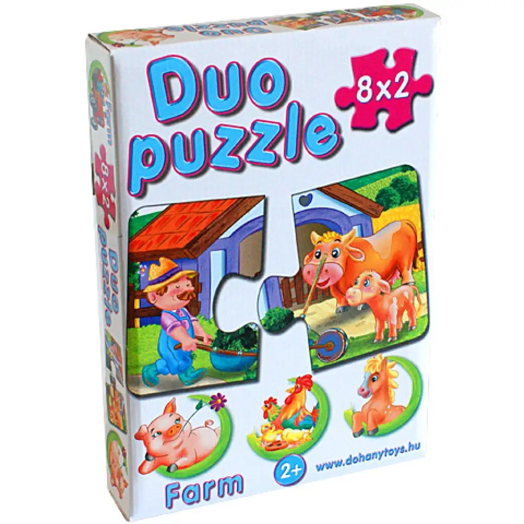 imagen de Puzzle DUO Animales de la Granja - D-Toys 1
