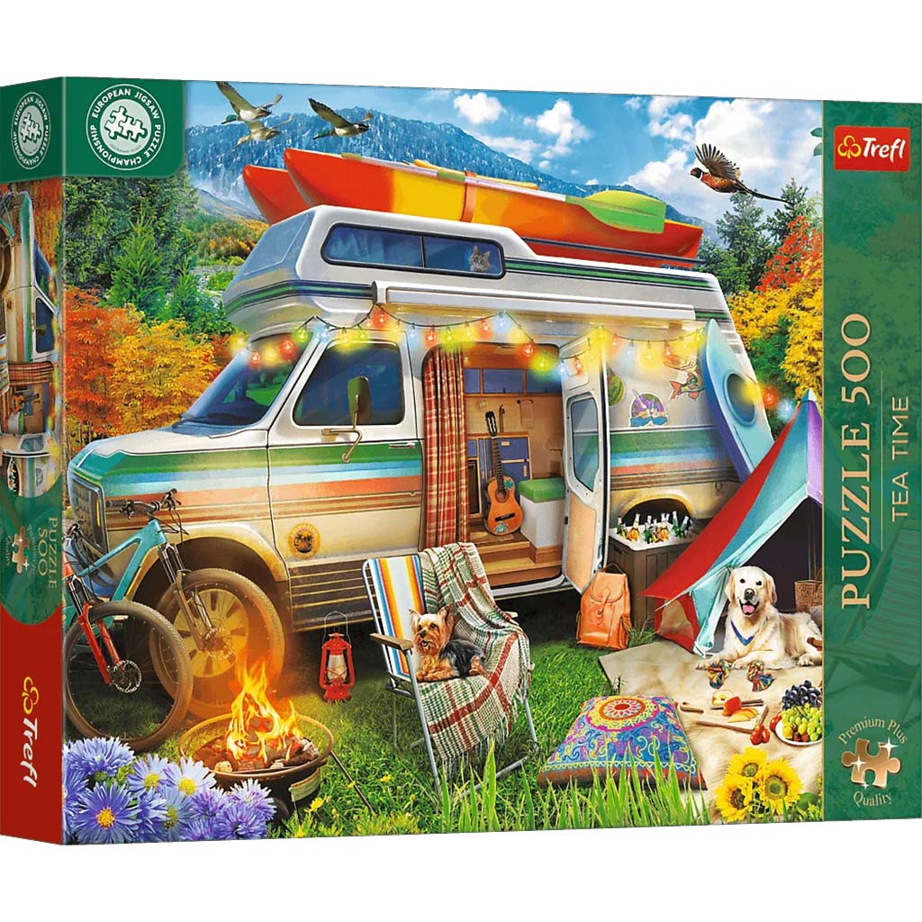 imagen de Puzzle EB: Camping rompecabezas premium de 500 piezas – Trefl 1