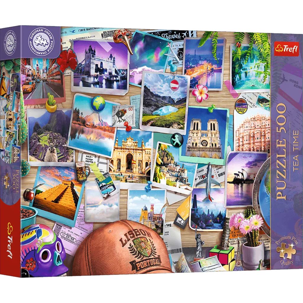 imagen de Puzzle EB: Los recuerdos del viaje rompecabezas premium de 500 piezas – Trefl 1