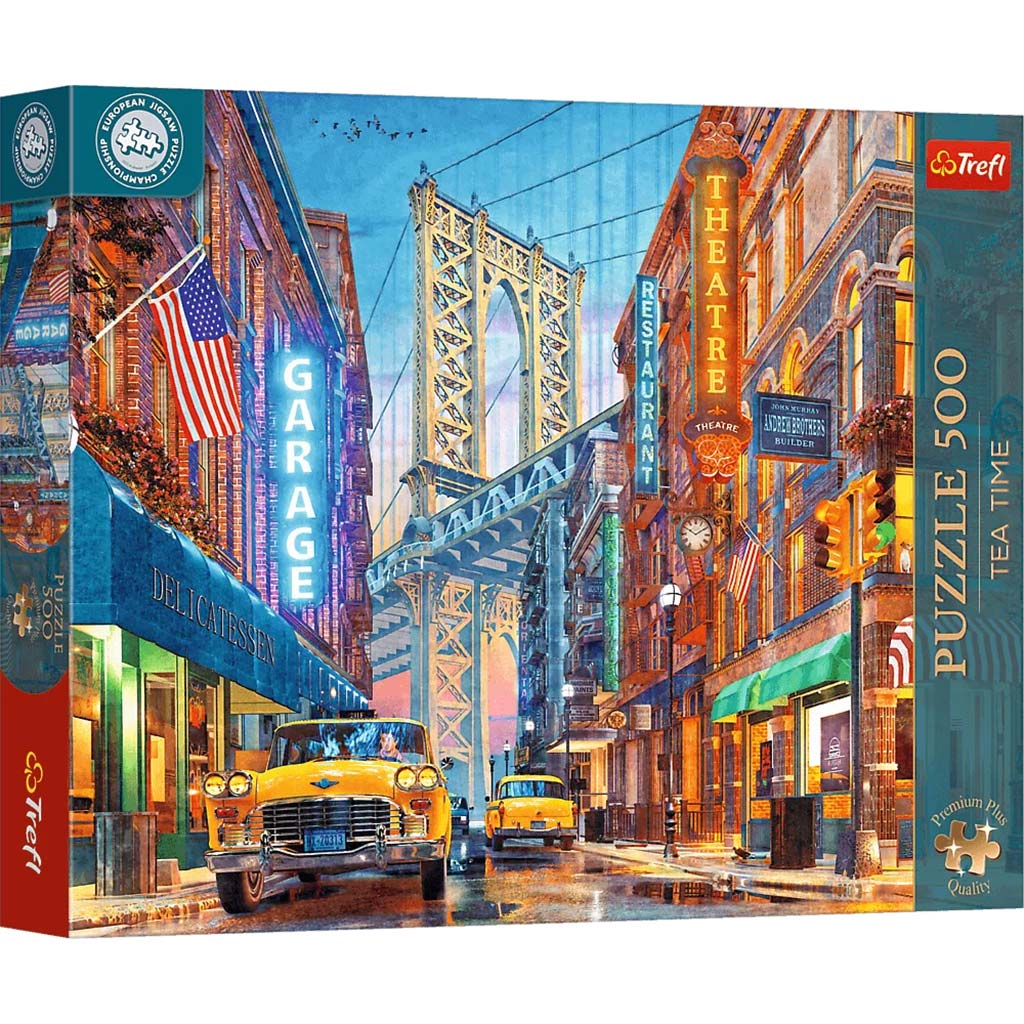 imagen de Puzzle EB: Puente de Manhattan, Nueva York 500 piezas premium – Trefl 1
