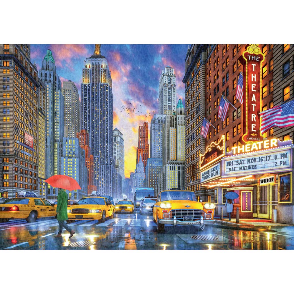 imagen de Puzzle HQC de 2000 piezas de Manhattan Lluvioso - Clementoni 2