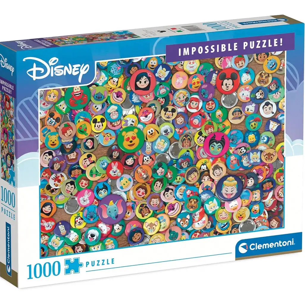 imagen de Puzzle imposible de 1000 piezas de personajes de Disney - Clementoni 1