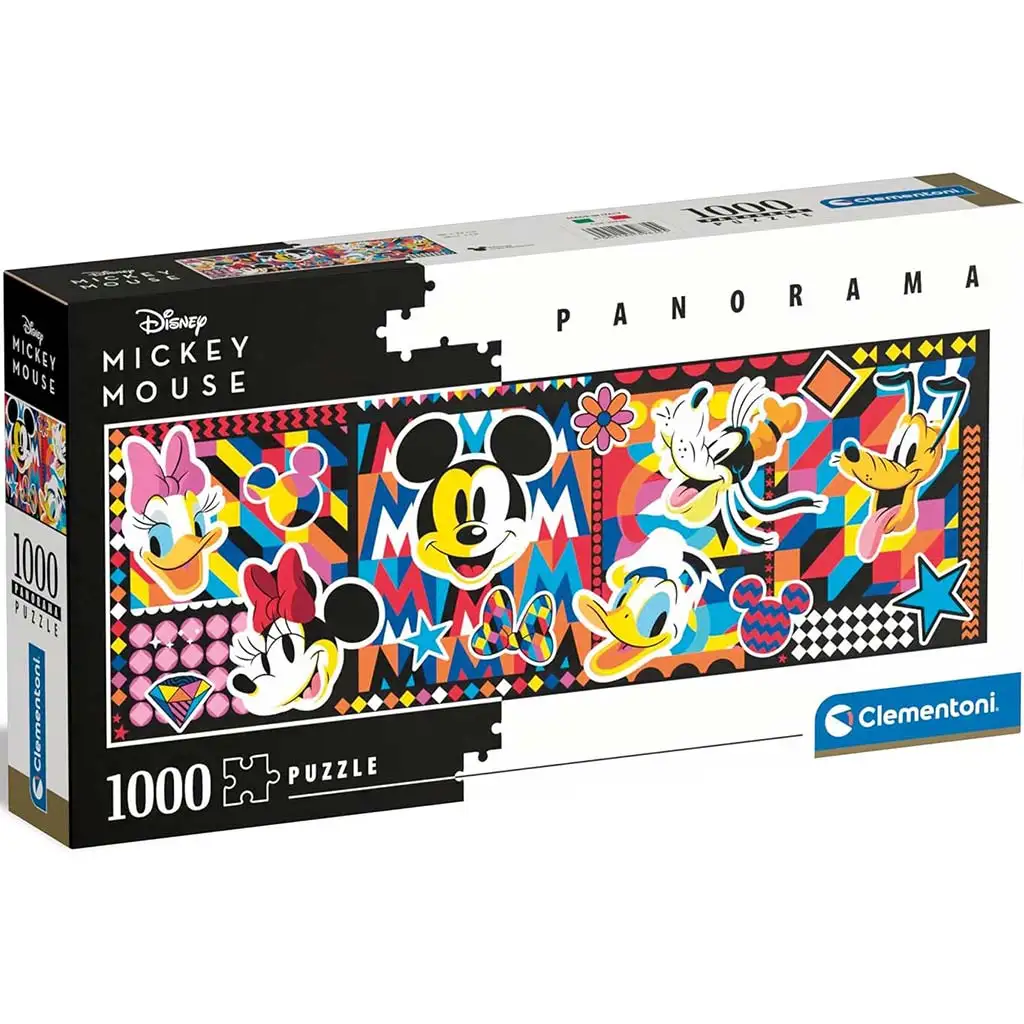 imagen de Puzzle panorámico de 1000 piezas de clásicos de Disney - Clementoni 1