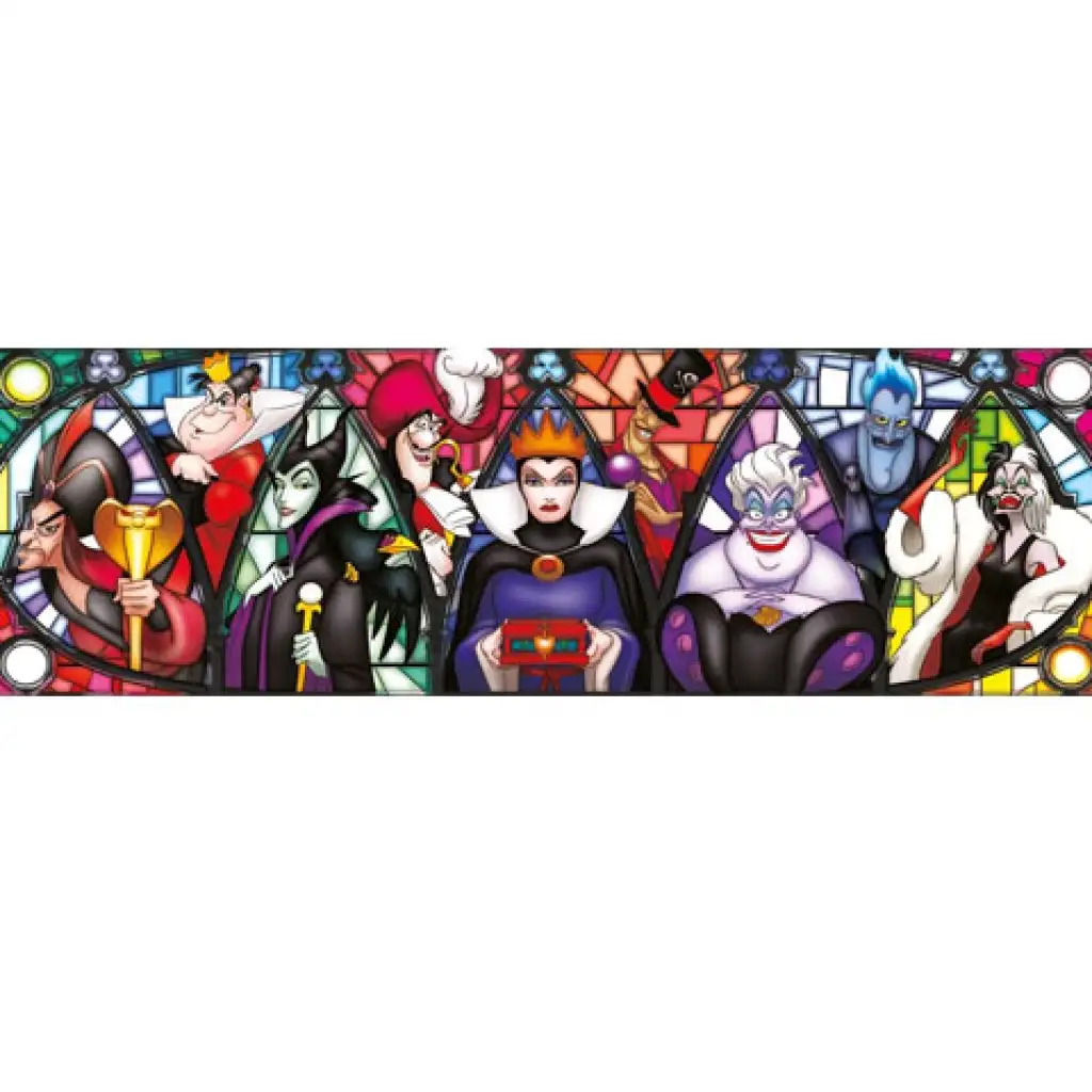 imagen de Puzzle panorámico de 1000 piezas de los principales villanos de Disney - Clementoni 2