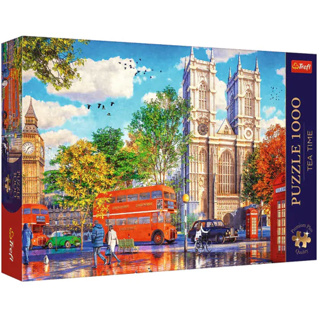 imagen de Puzzle premium de 1000 piezas de vista callejera de Londres - Trefl 1