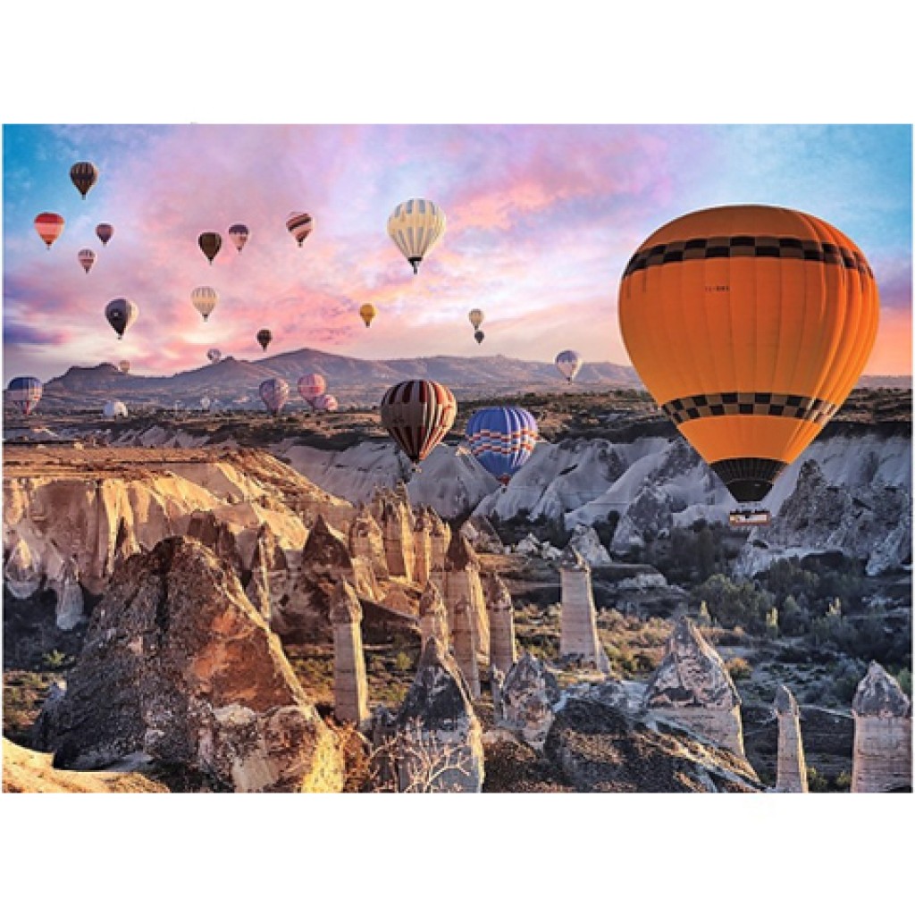 imagen de Puzzle premium de 3000 piezas sobre Capadocia en globo aerostático - Trefl 2