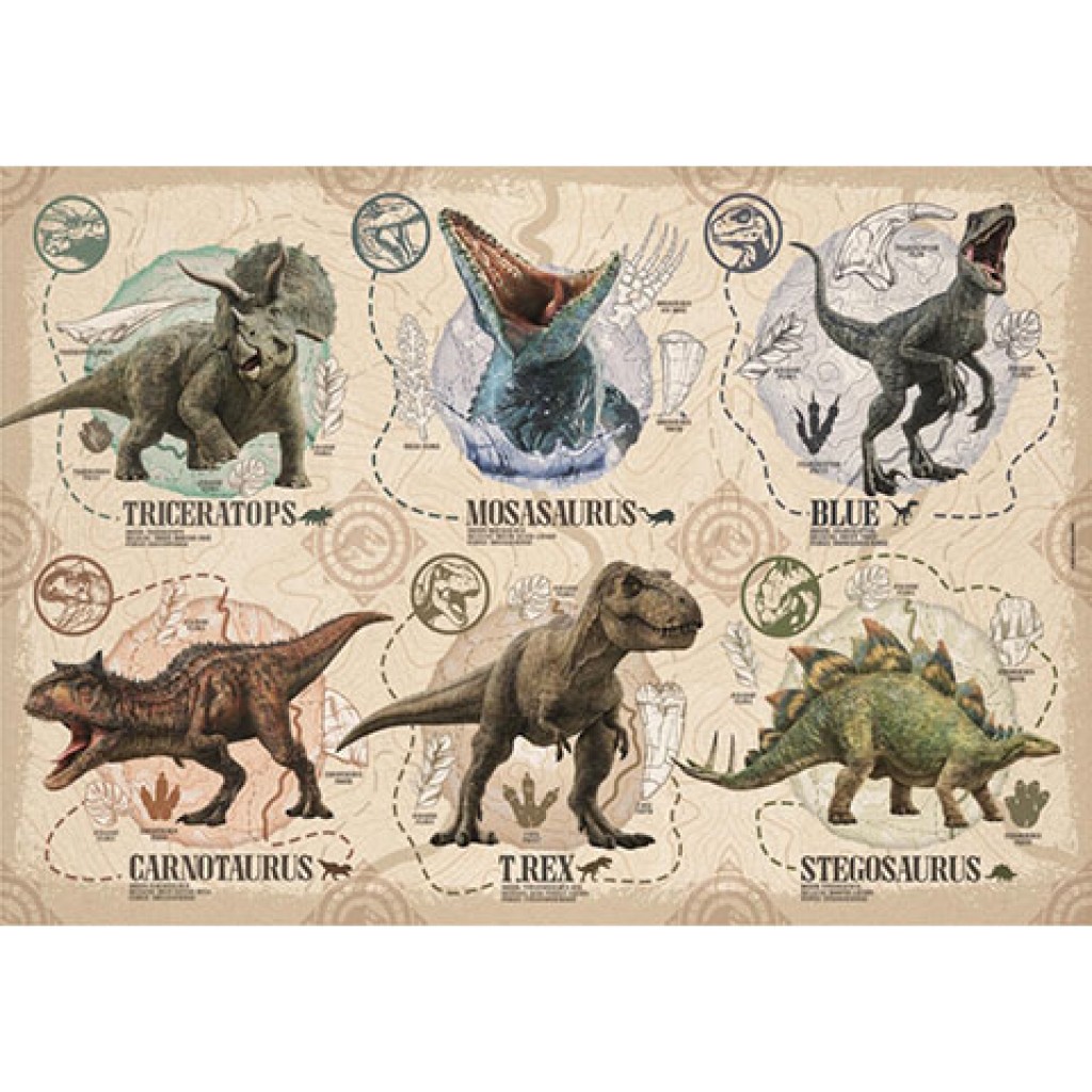 imagen de Puzzle Super Color de 104 piezas de Jurassic World - Clementoni 2