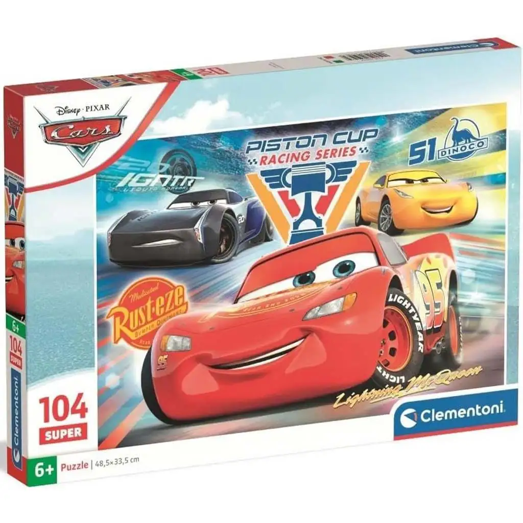 imagen de Puzzle super de 104 piezas de Cars - Clementoni 1